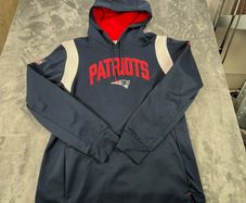 Nike New England Patriots NFL Authentic Therma-FIT Hoodie Mens M Navy