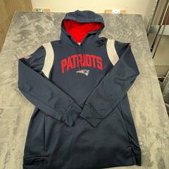 Nike New England Patriots NFL Authentic Therma-FIT Hoodie Mens M Navy