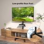 Mobile TV Stand on Wheels, Rolling TV Cart with Media Shelf, TV Mount Stand with Tilt, 2 Level Height Adjustable Low Profile Design for 23 60in LED/LCD/OLED TVs, Holds 25kg, Max VESA 400x400mm Image 8