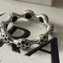 Pandora ring sterling silver pave black crystal Image 6