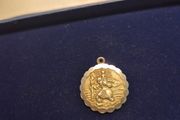 Vintage St Christopher Sterling Silver Medal