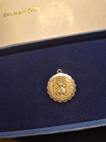 Vintage St Christopher Sterling Silver Medal