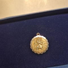 Vintage St Christopher Sterling Silver Medal