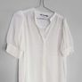 Pre Owned Dunnes Stores White Textured Blouse Image 2