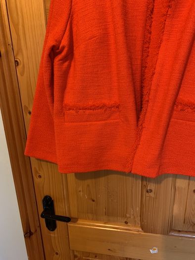 Dunnes short red jacket