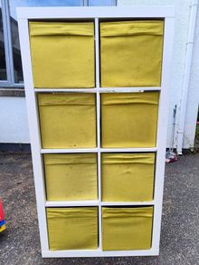Ikea Kallax with inserts