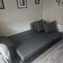 Sofabed with storage grey Image 3