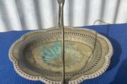 Very decorative brass and silver plated fruit bowl