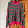 Pink & green SHEIN jumper size 16 Image 2