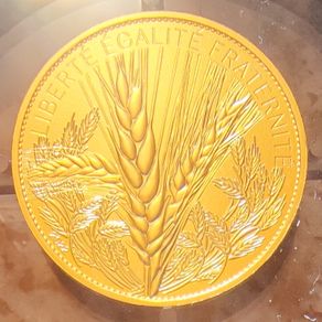 France 250 Euro Gold (.999) Brilliant Uncirculated Coin 2022 - Wheat - Natures de France - Rose Spot