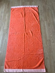 Orange/ Coral Beach Towel