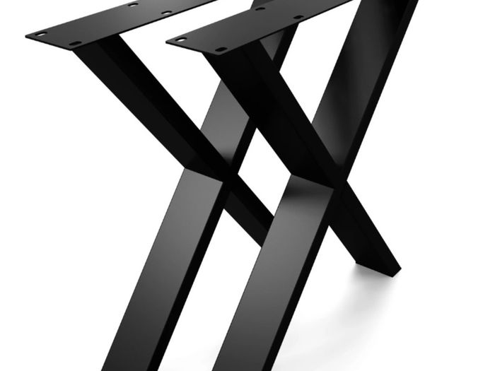 Metal Table Legs Loft Style typ X Set of 2