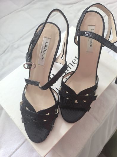 L. K. Bennett Black Strappy Shoes