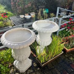 Large decorative plastic flower pots