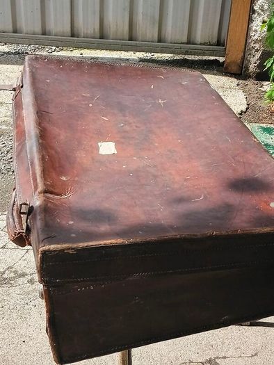 Vintage Leather Suitcase