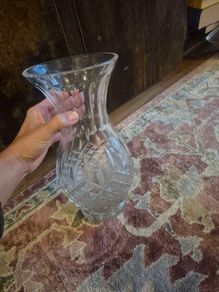 Large galway crystal vase