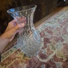 Large galway crystal vase