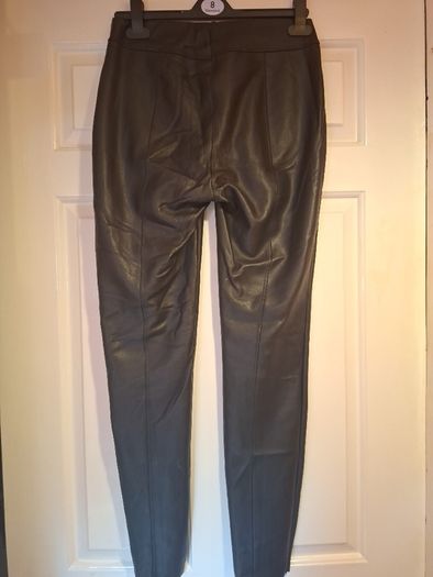 Amisu faux leather trousers