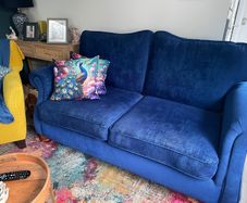 2 seater Blue couch