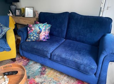 2 seater Blue couch