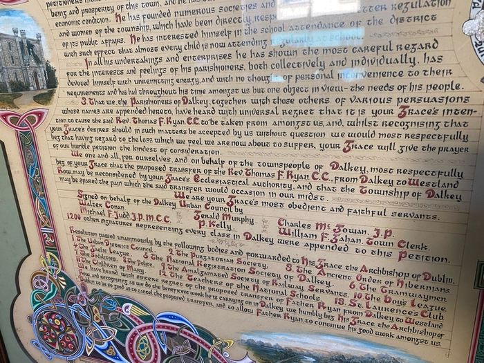 Illuminated Address Petition to Archbishop of Dublin by Alice O'Carolan