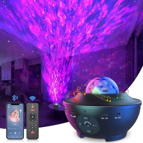 FREE SHIPPING Galaxy Projector, Star Projector with Remote Control, Night Light Projector with Timer, Bluetooth USB Colour Changing Music Night Light