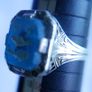 Vintage Sterling Silver 925 Zodiac Ring Signet 3,3g size P Image 8