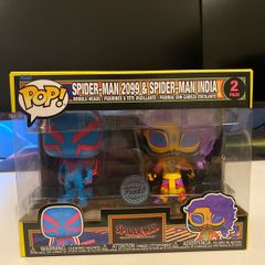 Black Light Spider-Man 2044 and Spider-Man India Duo Funko Pop
