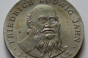 Rare Friedrich Ludwig Jahn 5 Mark 1977 East Germany DDR