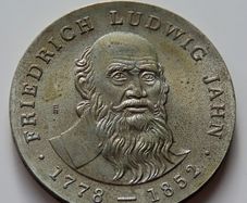 Rare Friedrich Ludwig Jahn 5 Mark 1977 East Germany DDR