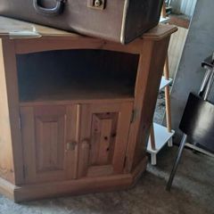 Wooden Tv Corner Unit