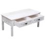Coffee Table White 100x50x45 cm Wood Image 2
