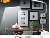 Long Arm Table Lamp 48 LEDs Clip Mounted Office USB Lamp