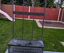 Black Coat hanger (used outdoors)