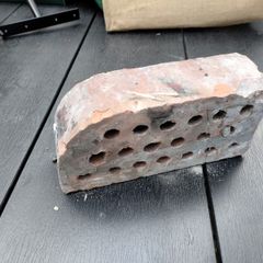Antique salvaged bullnose bricks