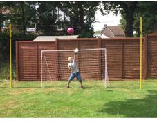 Open goal football rebounder