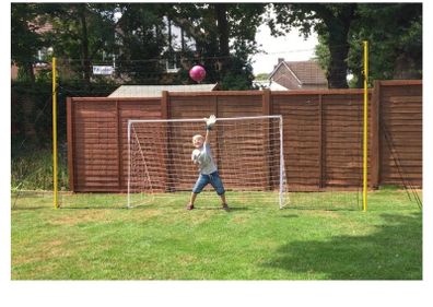 Open goal football rebounder