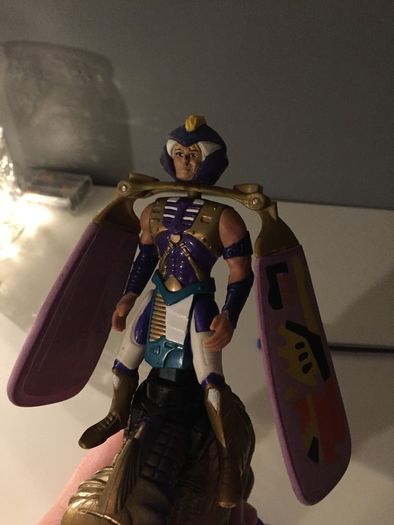 Dragon Flyz Figure And Launcher Works 1995 Vintage Purple
