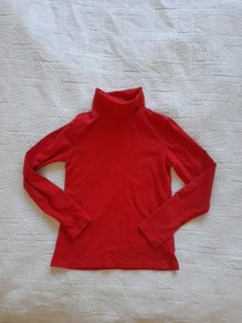 Girls red polo neck