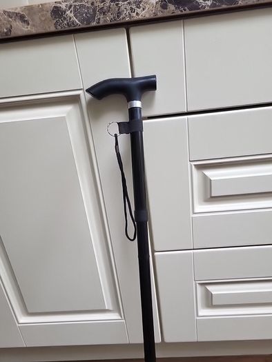 Walking stick folding
