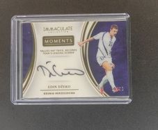 Autograph Edin Dzeko moments Immaculate Collection /75