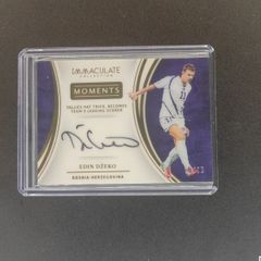 Autograph Edin Dzeko moments Immaculate Collection /75
