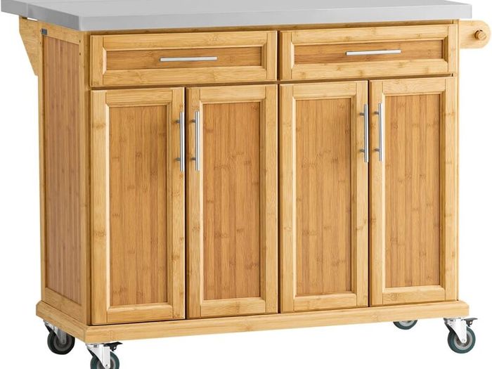 Kitchen Island with expandable work surface
