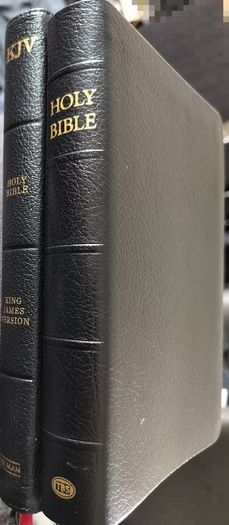 KJV Holy Bible Authorized Version Windsor Text TBS Trinitarian Bible Society 75GBP 90EUR calfskin on3ne3ss