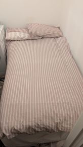 Single Bed + Mattress + Complete Bedding Set