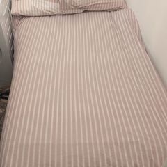 Single Bed + Mattress + Complete Bedding Set