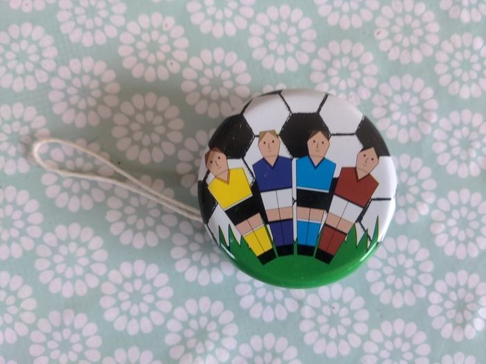Football decorated yo yo