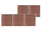 Garden Fence WPC 872x186 cm Brown