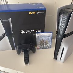 PS5 Pro 2tb With Disc Drive And God of War Rangarok
