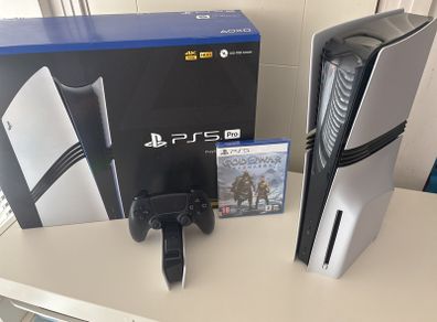 PS5 Pro 2tb With Disc Drive And God of War Rangarok